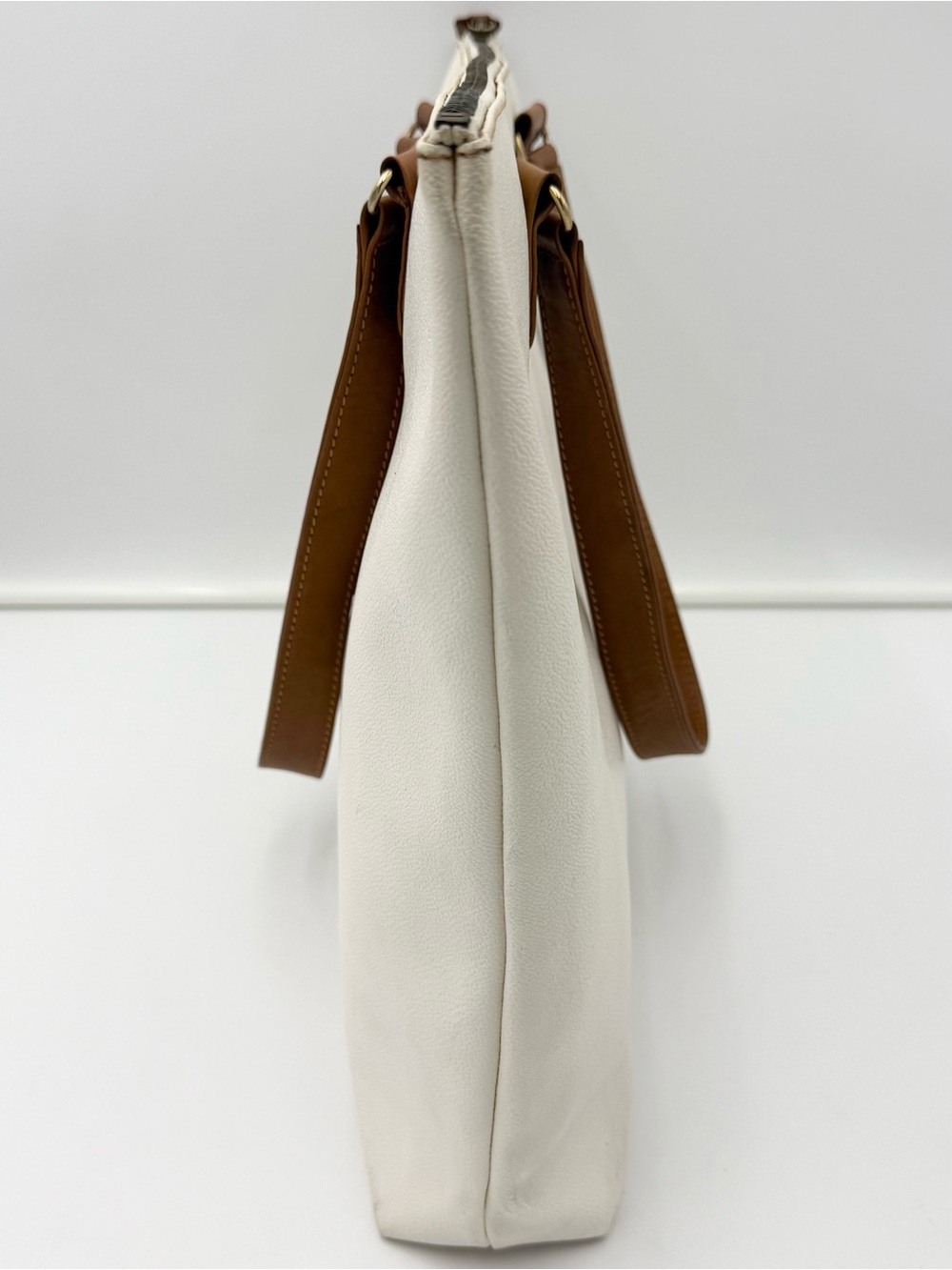 TRUSSARDI 1911 MILANO Vintage Italian Greyhound Tote Bag w/ Pouch Made in ITALY - Picture 9 of 16